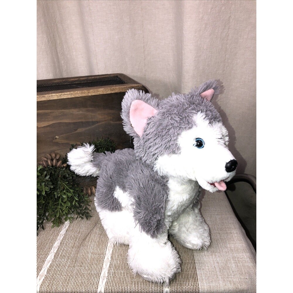 Vintage Build A Bear Siberian Husky Dog BAB 12”